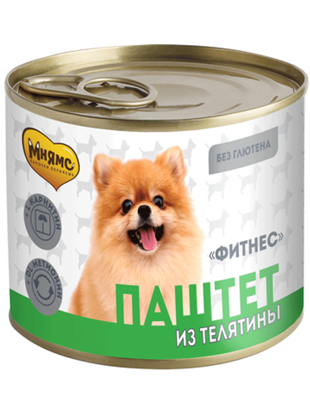 Мнямс паштет Фитнес из телятины для собак всех пород 200 г