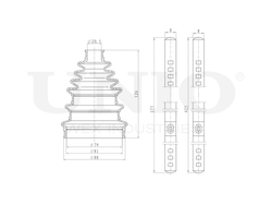 Пыльник ШРУСа (к-т) UNIO DUC-30011K