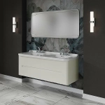 Тумба с раковиной Kerasan Waldorf 150 ваниль матовая