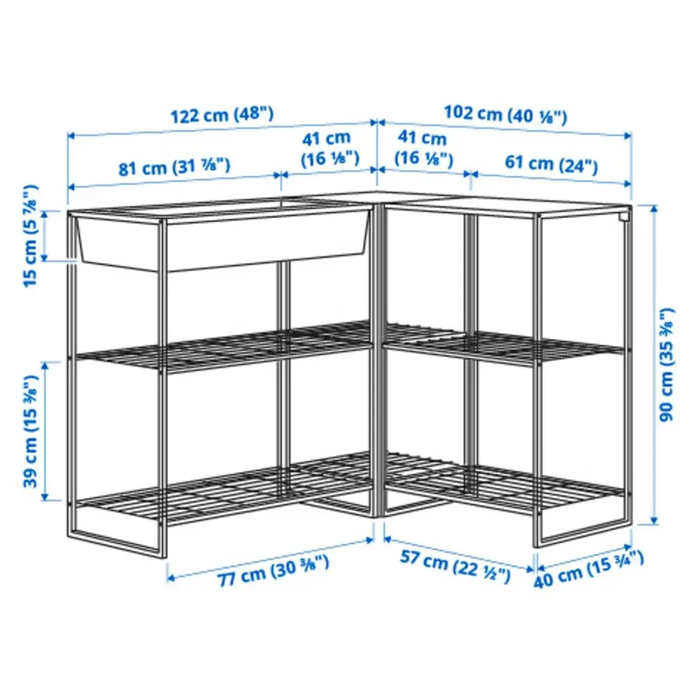 Шкаф - JOSTEIN  IKEA/ ЙОСТЕЙН  ИКЕА, 90х122 см , белый