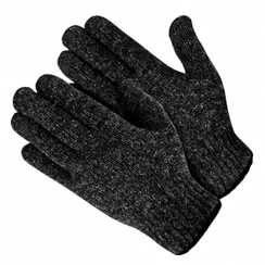 Перчатки полушерстяные с начёсом одинарные 50% шерсти