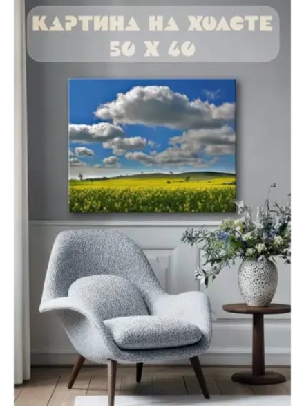 Картина на стену 40 X 50 Поля