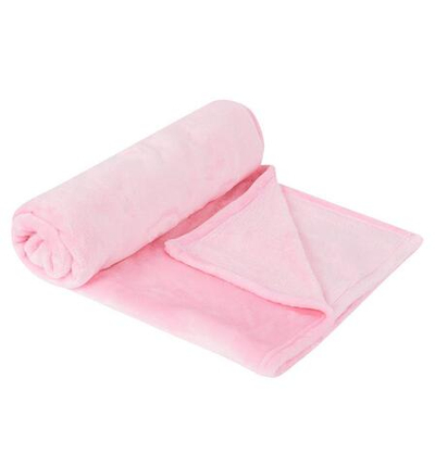 Плед микрофибра 100х150 розовый