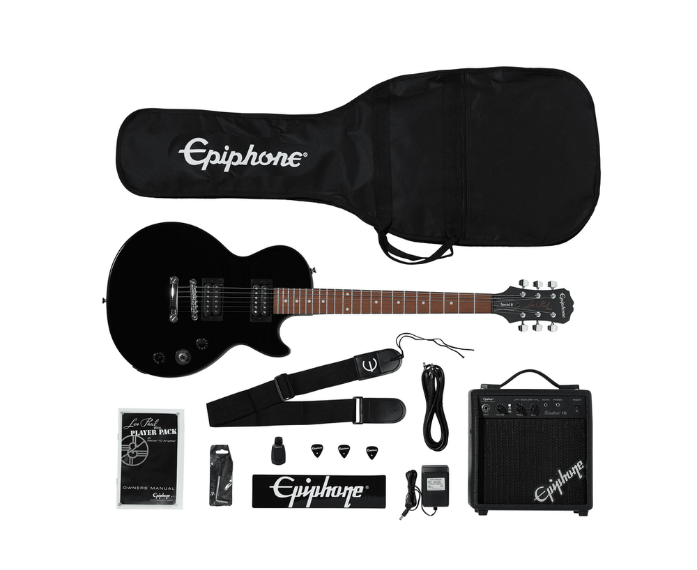EPIPHONE LES PAUL PLAYER PACK 230V EBONY