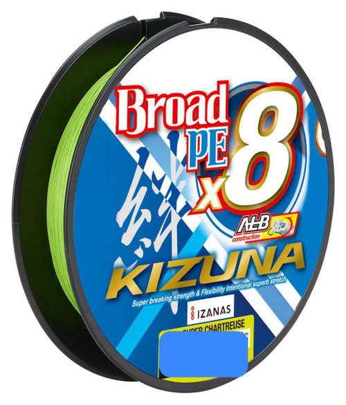 Плетеный шнур Owner Kizuna Broad Super Chartreuse 0,12мм 135м