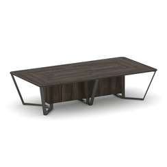 Steel Meet Стол переговорный прямоугольный KDK-PR.B.SP-12 Дуб Мали/Металл Антрацит 3200*1600*750