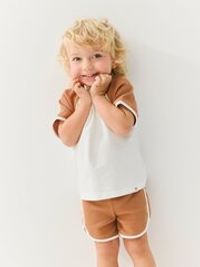 Комплект футболка и шорты "Орех" из рифленой ткани 0+