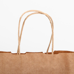 Крафт пакет "Спасибо за покупку", 240 х 140 х 290 мм, с крученными ручками