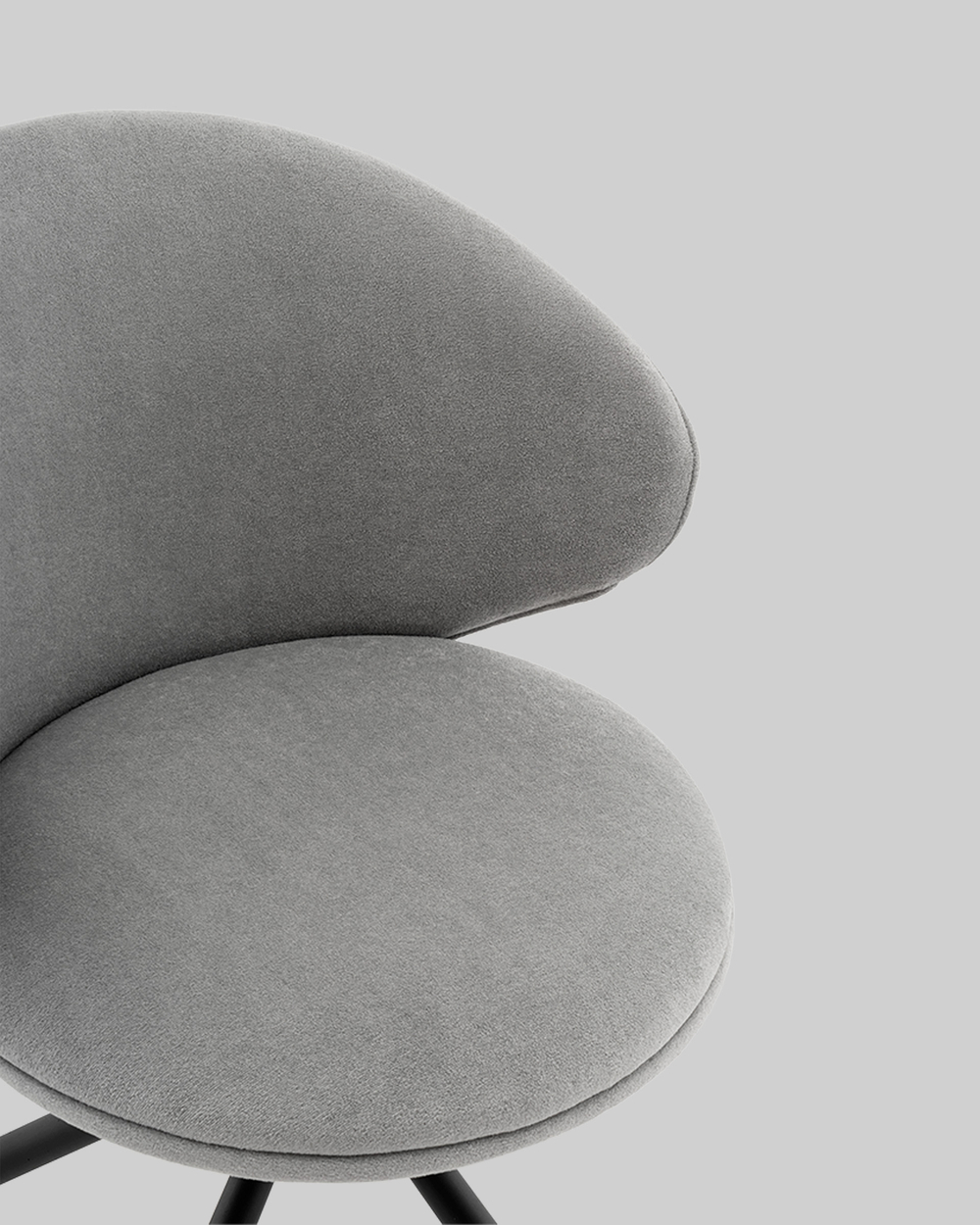 Стул Труфальд велюр светло-серый