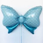 G Шар фигура Бант голубой 43"/ 108 см (БГ-44)