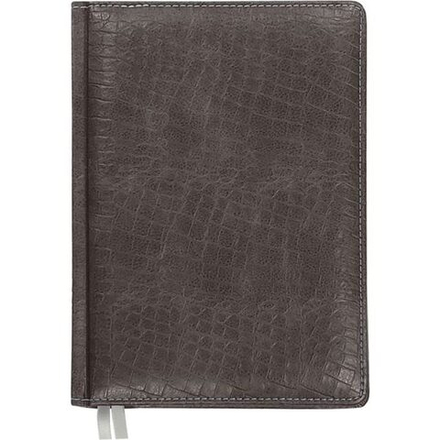 Ежедневник недат. А5 Attomex Croco 272стр., черный, тв.обл.,кожзам., ляссе, 70гр/м2