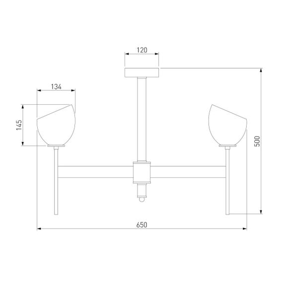 Подвесная люстра Eurosvet Arrista 60130/6 хром Smart