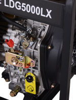 Электрогенератор дизельный LDG 5000LX Huter