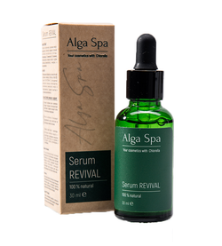 Serum REVIVAL Интенсивная возрождающая сыворотка на основе живой суспензии микроводоросли Chlorella, ТМ ALGA SPA