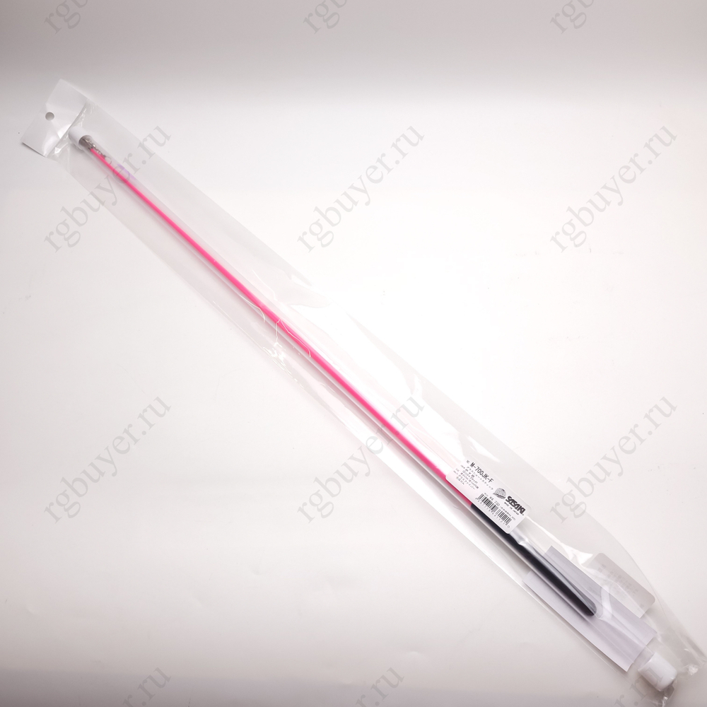 Палочка Sasaki 60 см розовая с чёрной ручкой КEPxB (Fluo Piпk x Вlack)