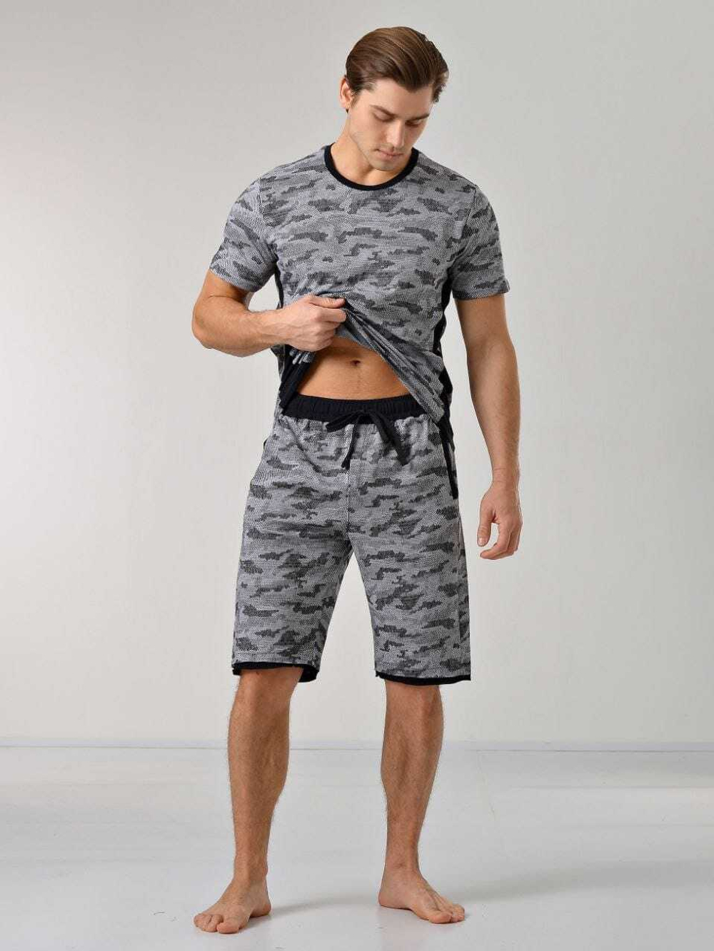 [m]Пижама мужская шорты+футболка 88110
