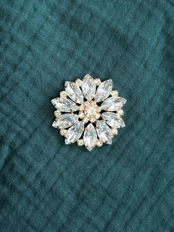 Пуговица со стразами 38 мм