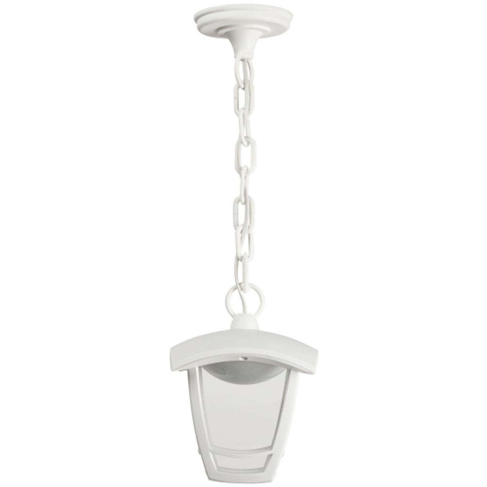 Садово-парковый светильник ЭРА «Марсель» ДСУ 07-8-001 белый 4-гранный подвесной IP44 светодиодный 8Вт 3000K | Садово-парковые светильники