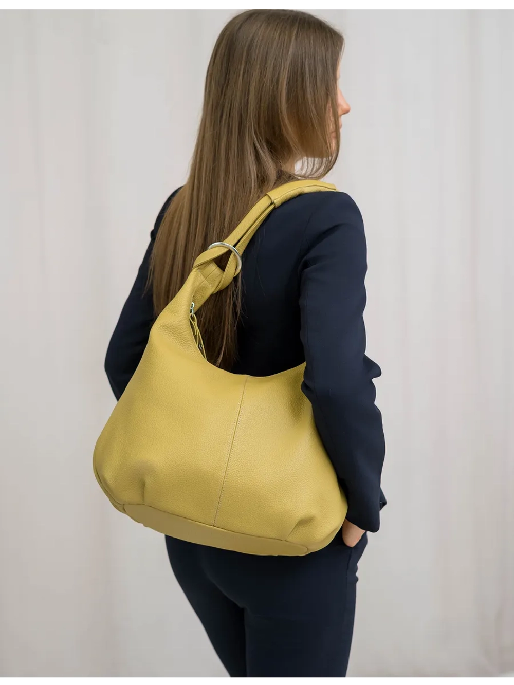 Сумка через плечо шоппер натуральная кожа