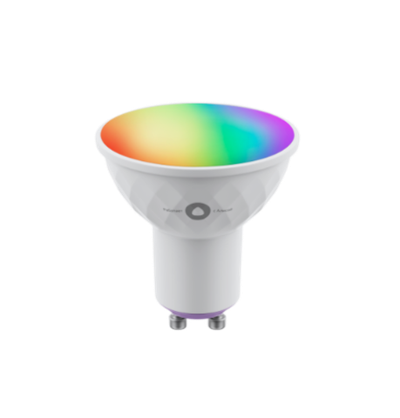 Умная лампочка Яндекс с Алисой, цоколь GU10, 4.9 Вт, RGB цветная YNDX-00019