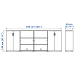 Шкаф для документов - IKEA GALANT/ГАЛАНТ ИКЕА, 120х45х320 см, белый
