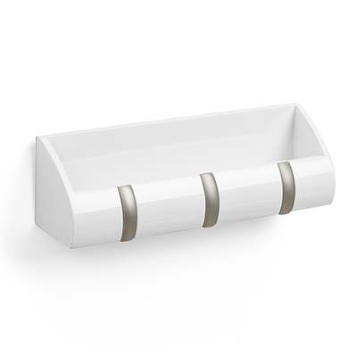 Вешалка-органайзер cubby mini, 27 см, белая, 3 крючка