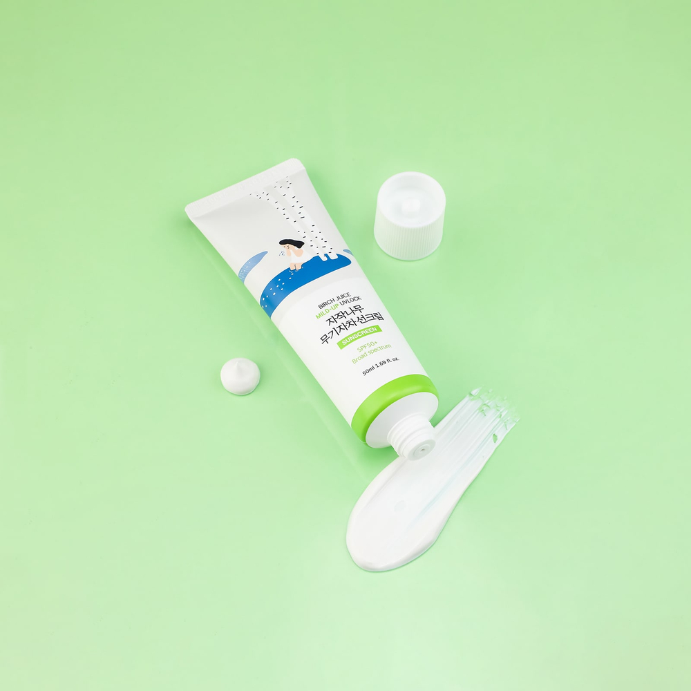 Round Lab, Birch Juice Mild-Up UVLock, солнцезащитное средство, SPF50 +, 50 мл (1,69 жидк. унц.)