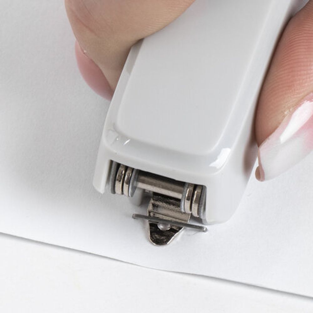 Степлер №10 BRAUBERG "Extra", до 20 листов, антистеплер, серо-красный, 229082