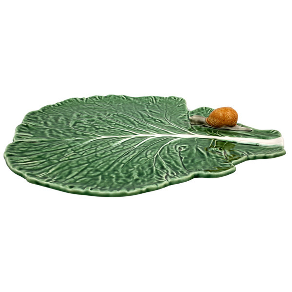 Блюдо для сыра Bordallo Pinheiro Капуста 39.5х35.5см с улиткой