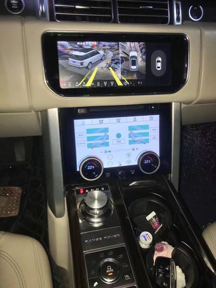 Сенсорная панель климата Range Rover 4 2012-2017 - Kuberg ZF-2003 LCD/ЖК экран 9" с отверстием под CD