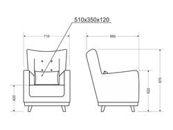 Кресло "Клементина" (ромео 05)