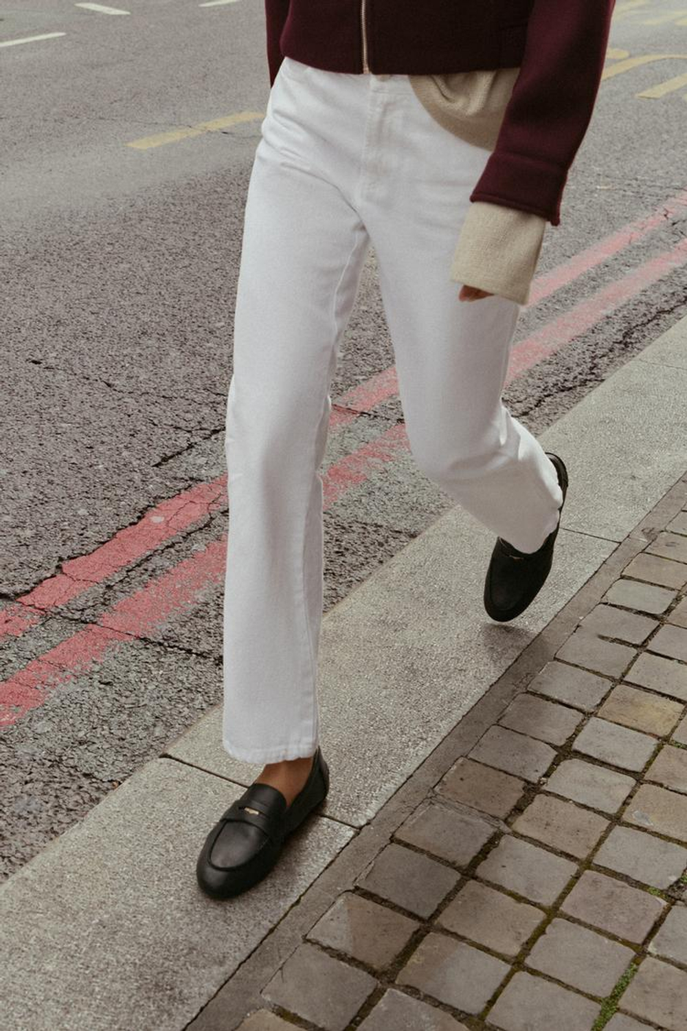 ZARA КОЖАНЫЕ ЛОФЕРЫ PENNY, ЧЕРНЫЙ