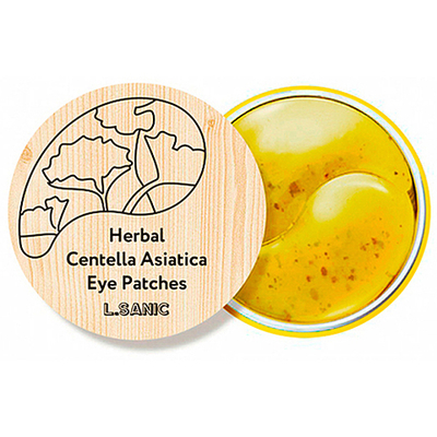 L'Sanic Патчи гидрогелевые с экстрактом центеллы - Centella asiatica hydrogel eye patches