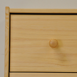 Прикроватная тумба Раст из сосны с 2 ящиками, 52х30х40 см, в скандинавском стиле, натуральная отделк