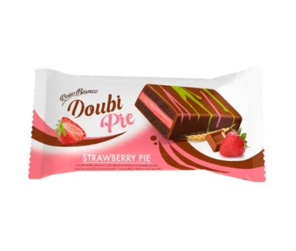 Кекс Rosso Bianco Doubi Pie Strawberry 40гр