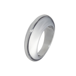 Кольцо-массивное, гладкий металл, серебро