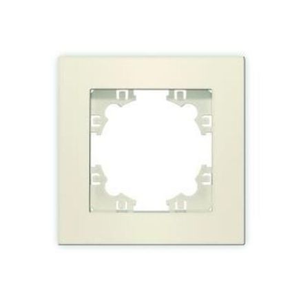 Рамка одноместная горизонтальная "UNIVersal" серия "Афина" жемчуг (еврослот) (HU2311)