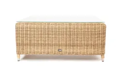 "Кон Панна" столик журнальный из искусственного ротанга, цвет соломенный