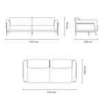 Диван трехместный ENZA HOME EMOTICON EH71886