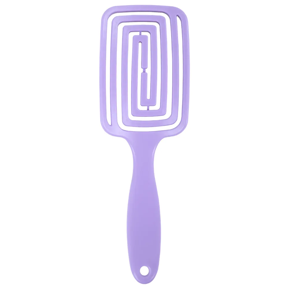 Расческа для волос массажная, 24x7,5 см, с натуральной щетиной, фиолетовая, MONTE VITA (МОНТЕ ВИТА), 457422