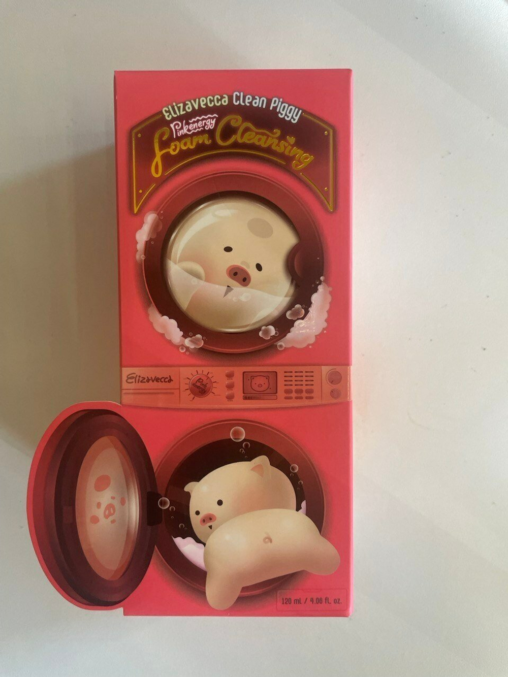 Ягодная пенка для умывания Elizavecca Clean Piggy Pinkenergy Foam Cleansing 120 мл.