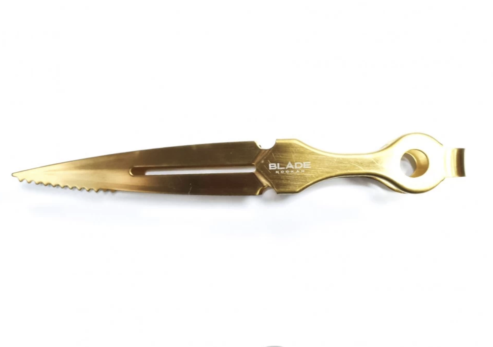 Tongs Blade Hookah Gold