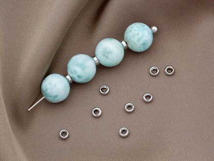 Спейсер 3,7мм, серебро (10 штук)