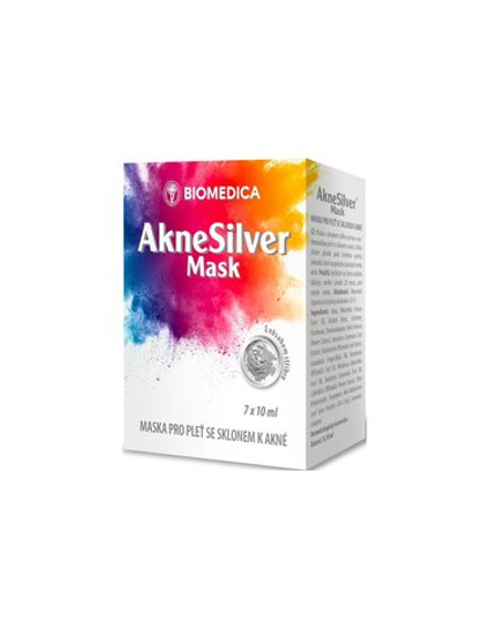 Biomedica AkneSilver Mask - очищающая маска для проблемной кожи /   7x10  ml  / GTIN 8594002393847