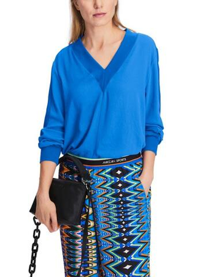 Marc Cain Блуза из комбинированной ткани