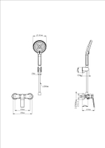Смеситель для душа WONZON & WOGHAND, Хром (WW-B2585-CR)