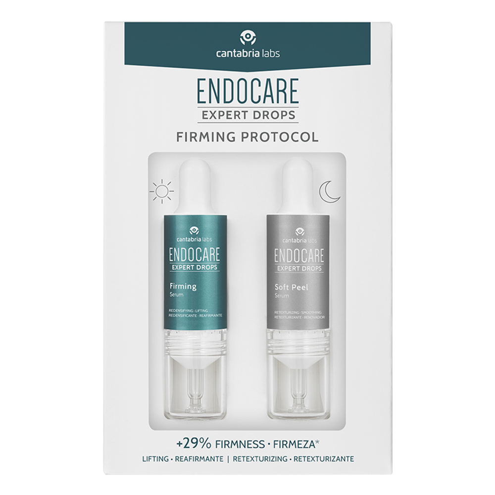 ENDOCARE Expert Drops Firming Protocol (Cantabria Labs) – Набор «Протокол лифтинга кожи» (2 флакона по 10 мл.)