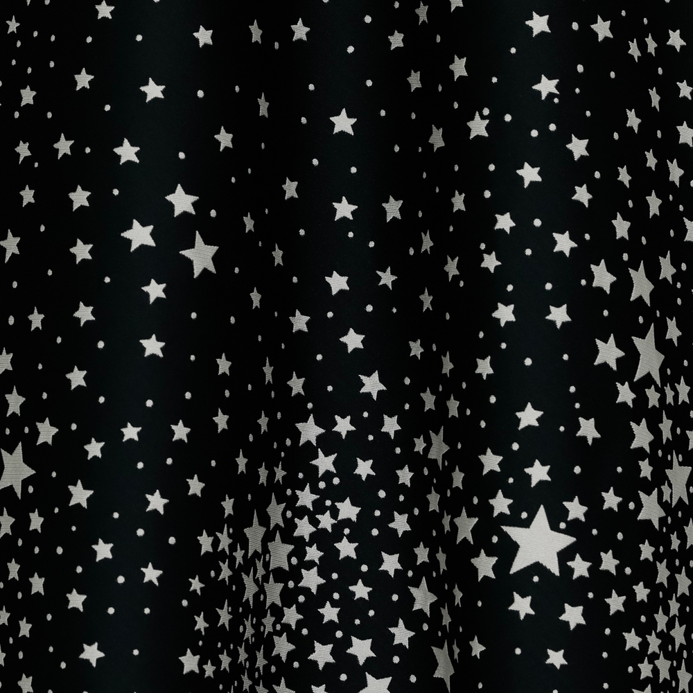 Тонкий полиэстеровый жаккард "Звездное небо"