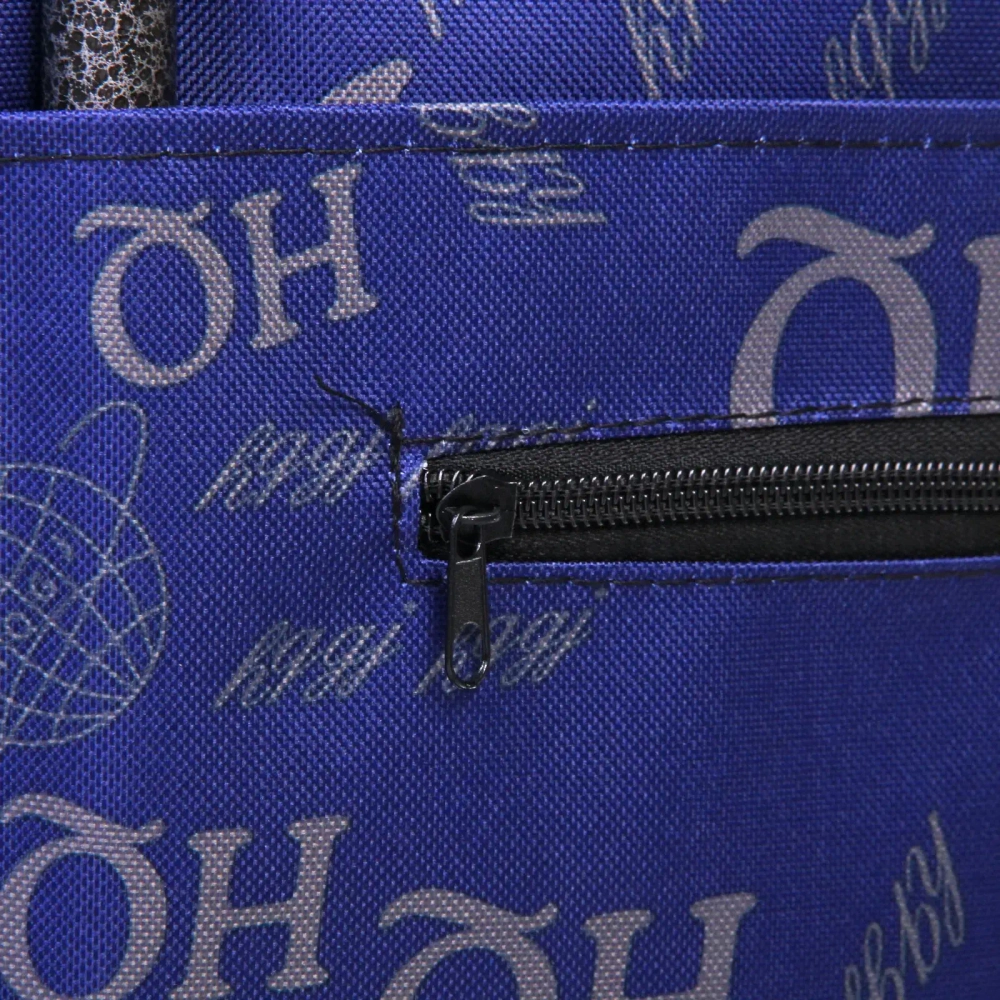 Тележка хозяйственная с сумкой (93*33*26см, колеса 14 см, грузоподъемность до 25 кг) синяя SYD-007