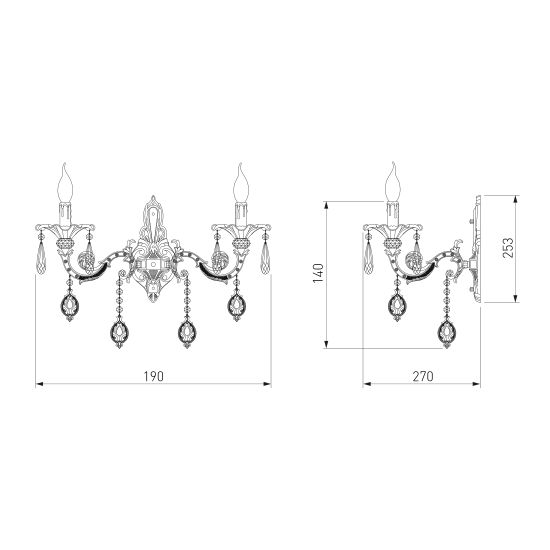 276/2 / настенный светильник /   Strotskis
